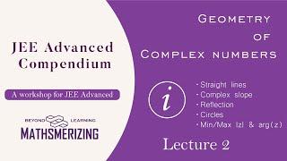 Geometry of Complex numbers | JEE Advanced Compendium | Lecture 2 | Straight lines | Circles
