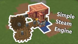 How do i make a Steam engine in Create mod? | Minecraft