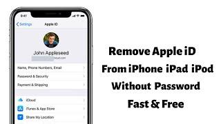 Remove Apple ID From iPhone 13, iPhone 12, iPhone 11, iPhone X, iPhone SE,8,7,6 Without Password