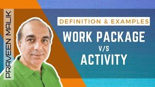 Work Package vs Activity in Project Management With Examples | PMBOK Guide | PMP | CAPM