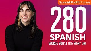 280 Spanish Words You'll Use Every Day - Basic Vocabulary #68