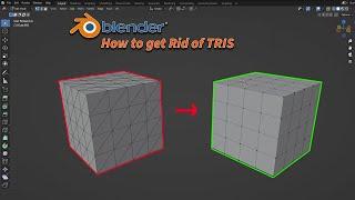 How to Get Rid of Tris in Blender 3.0 (Fast & Easy)