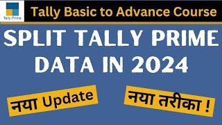 Easy Steps To Split Company Data Tally Prime 2024 | Step-by-step Guide To Splitting Company Data