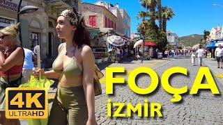 Foça Walking Tour 4K UHD | Discover a hidden gem Eski Foça 2024, İzmir - Turkey