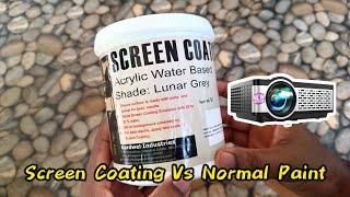 Screen Coating Paint Vs Normal Paint | Projector Screen Painting GARDWEL