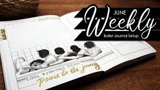 PLAN WITH ME | JUNE WEEKLY Bullet Journal Setup 2020 | Jamaica theme