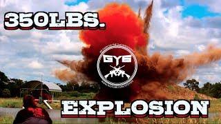 350lb Exploding Target---Underground Explosion!