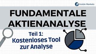 Fundamentale Analyse leicht gemacht | Kostenloses Tool | Teil 1