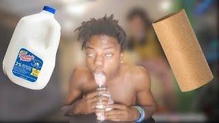 iShowSpeed Does The Milk & Toilet Paper Roll￼ Challenge (Almost Died) ￼