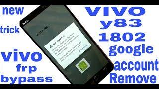 vivo y83 1802 frp bypass 100% ok