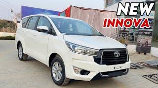 New Toyota INNOVA 2024 Updated Model || INNOVA 2024 GX BASE MODEL WHITE COLOUR REVIEW