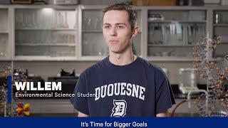 Hear from Duquesne’s Environmental Science Student: Willem