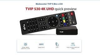 TVIP 530 4K UHD quick preview