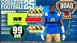 Best WR Abilities AND Builds! College Football 25 Road To Glory | BEST BUILD