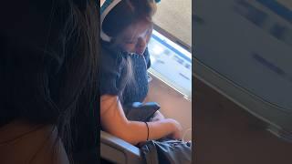 Sleepy Japanese girl next to me drools on the Shinkansen  #viral #shorts #trending #travel