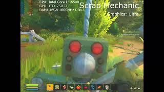 FPS TEST: Black Mesa/Scrap Mechanic/Subnautica i5-6500/GTX 750ti/16gb