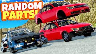 I Created the WORST Random Parts Cars & Raced Them in BeamNG Drive Mods!