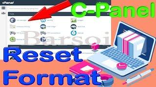 CPanel Account Reset Format Factory Reset Your CPanel Delete all databases