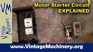 Motor Starter On-Off Push Button Station Circuit Explained
