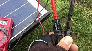 How to Quickly test a solar panel using a multimeter