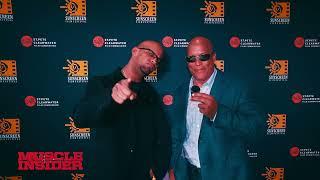 Shawn Ray and Johnny Styles with Muscle Insider at The Guru Documentary red carpet