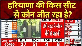 Haryana Election Result: हरियाणा की किस सीट से कौन जीत रहा है?