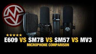 Amp Mic Comparison – SM7B vs E609 vs SM57 vs MV3