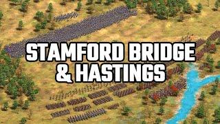 Battles of STAMFORD BRIDGE and HASTINGS Recreated in Age of Empires 2