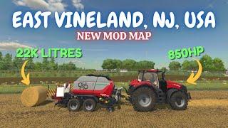 "EAST VINELAND, NJ, USA" FS22 Map Tour/Review | New Mod Map | Farming Simulator 22 | PS5