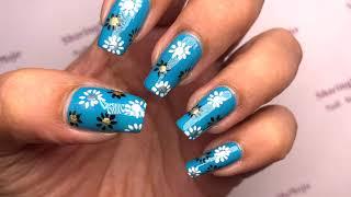 Cute Nail Art Easy & simple Daisy Nail Design 2021