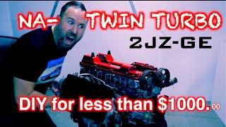 HOW TO DIY NA-TT. 1K budget. 2jzge-turbo