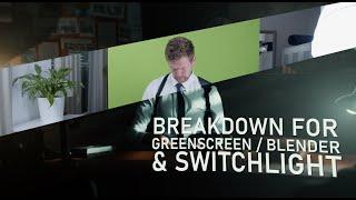 Greenscreen / Blender / Switchlight Breakdown #blendertutorial #compositing #greenscreen #blender