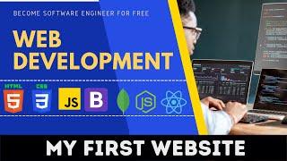 🟢   Create your first website using HTML #6 web development tutorial for beginners