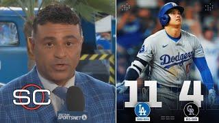 Shohei Ohtani is just unbelievable - ESPN react to Los Angeles Dodgers DESTROY Colorado Rockies 11-4