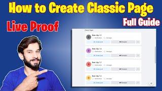 how to create classic Facebook page