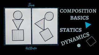 Основы композиции. Статика и динамика из трёх фигур.