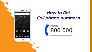 How to Get Cell phone numbers