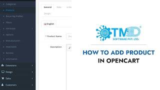 How To Add Product In Opencart  - TMD