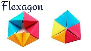 Infinite Rotating Tetrahedron | Flexagon - DIY Modular Origami Tutorial by Paper Folds ️