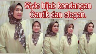 Style Hijab segi empat kondangan || Cantik dan simple, #bantusubscribe #style #like.