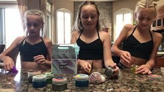 WE PLAY WITH SLIME | Craft City Slime | The Couch Sisters