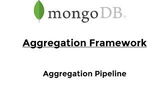 MongoDB - Aggregation Pipeline (intro)