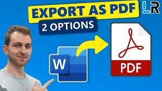 2 Simple Methods to Export Word to PDF - 1 MINUTE