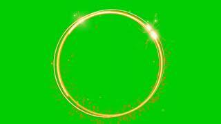 Neon Circle Green Screen Effect | Neon Animation Green Screen