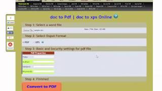 Word to Pdf Conversion Online