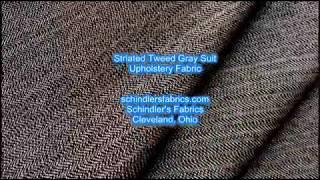 Pattern Striated Tweed color Gray Suit Upholstery Fabric