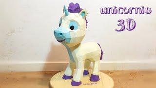  GRATIS - Bebé Unicornio 3D - PaperCraft Plantillas AQUÍ!