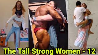 The Tall Strong Women -12 | tall woman short man | tall girl lift carry men