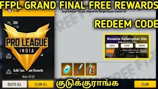 Pro League Grand Final Redeem code Free Fire | FFPL Grand Final Free Rewards