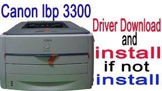 Canon lbp 3300 Printer driver for windows 7,8,10 Download and install 64/32 bit